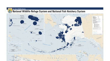 Map of the National Wildlife Refuge System and National Fish Hatchery System