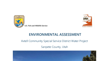 Axtell Environmental Assessment, Water System Improvement Project, Utah