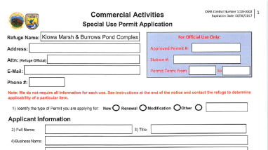 Kiowa Marsh & Burrows Pond Complex cropping haying Bid Package 2025