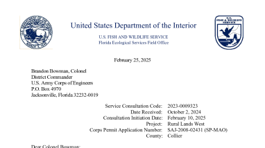 Rural Lands West Biological Opinion