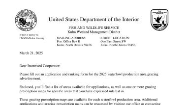 Kulm 2025 Grazing Application Maps and Lists