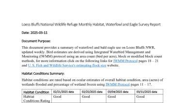  Loess Bluffs Waterfowl Survey 03-11-2025