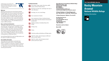 Rocky Mountain Arsenal NWR Fishing Rules and Regulations 2025