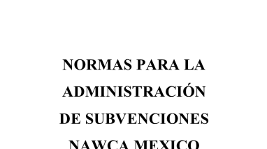 Normas Para la Administración de Subvenciones NAWCA Mexico
