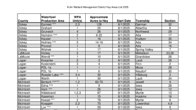 2025 Kulm Hay Areas List & Maps