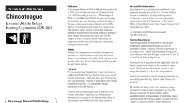 Chincoteague Hunt Brochure/Permit