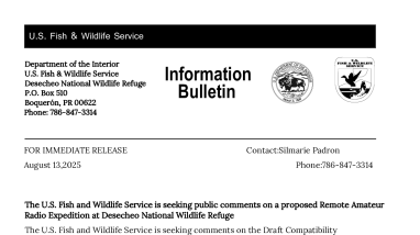 Radio Expedition Information Bulletin - Desecheo NWR