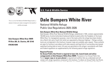 Dale Bumpers White River NWR Public Use Regulations Brochure