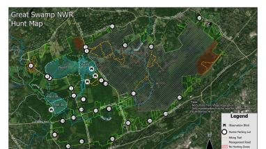 Deer Hunt Tract Map Great Swamp National Wildlife Refuge Uploaded August 2025