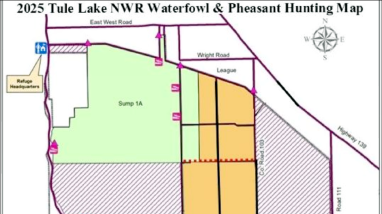 2025 Tule Lake Hunting Area Map