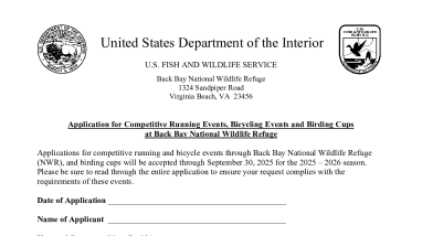 Application for Competitive Events for the 2025 - 2026 Season