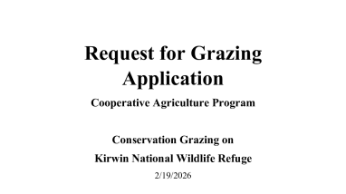 Grazing Opportunity at Kirwin National Wildlife Refuge