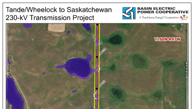 Crosby WMD Basin Electric Power Cooperative Easement Impacts and Structure Plans