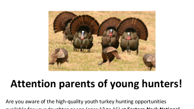 2026 Eastern Neck Youth Turkey Hunt Flyer