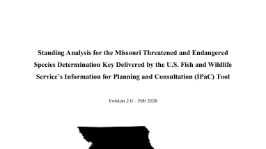 Standing Analysis for the Missouri Threatened and Endangered Species Determination Key