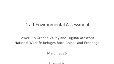 Draft Environmental Assessment South Texas Land Exchange