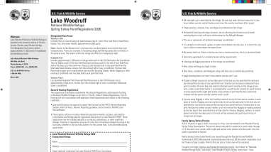 Lake Woodruff Turkey Hunt Brochure 2026