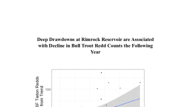 Deep Drawdowns at Rimrock Reservoir Associated with Decline in Bull Trout Redd Counts the Following Year