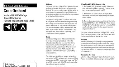 Special Hunt Area Brochure