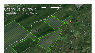 New Hunter Parking Lot Route 191 Headwaters Tract Cherry Valley NWR