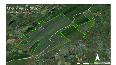 Headwaters Tract Hunting Map Aerial Overview