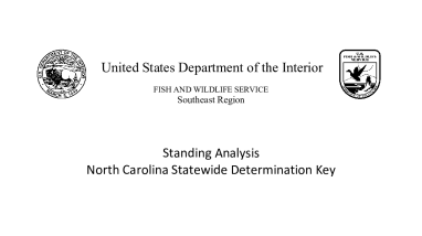 North Carolina Statewide Determination Key Standing Analysis