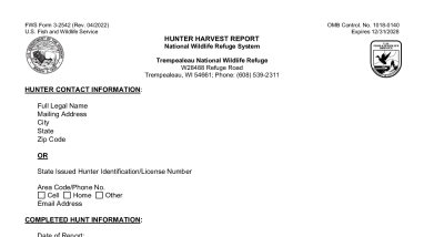 Trempealeau National Wildlife Refuge - Harvest Report Form_FINAL_2026(508)
