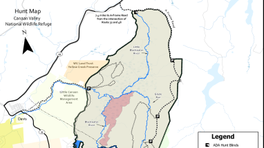 Hunt Map - Canaan Valley NWR