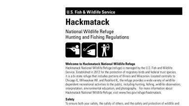 Hackmatack Hunting and Fishing Brochure