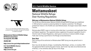 Mattamuskeet Virtual Deer Hunt 2026