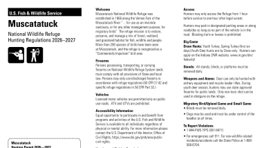 Muscatatuck 2026-2027 Hunting Regulations
