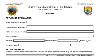 Bid Sheet Application