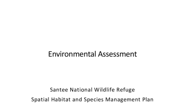 Santee NWR Spatial Habitat Management Plan EA and Responses