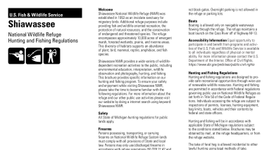 Shiawassee Hunting and Fishing Brochure