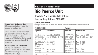 26/27 Season Rio Puerco Hunting Brochure