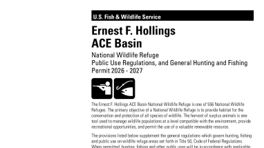 Ernest F Hollings ACE Basin Hunt Brochure 2026 - 2027