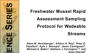 Freshwater mussel rapid assessment sampling protocol for wadeable streams