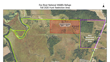 Fox River National Wildlife Refuge WHRC Temporary Closed Area