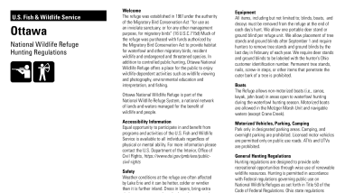 Ottawa National Wildlife Refuge Hunting Brochure