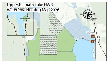 Upper Klamath NWR Hunt Map 2026