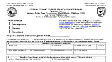 3-200-72 Application Eagle Nest Take