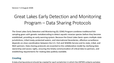 Great Lakes Early Detection and Monitoring Program – Data Sharing Protocols