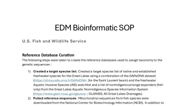 Early Detection and Monitoring Program Bioinformatic Standard Operating Procedure