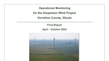 Operational Monitoring for the Hoopeston Wind Project, 2025