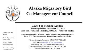 AMBCC Fall Meeting Agenda 