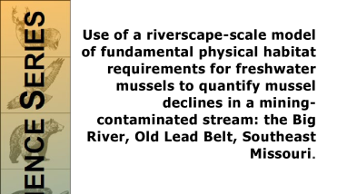 Use of a riverscape-scale model of fundamental physical habitat requirements for freshwater mussels to quantify mussel declines in a mining-contaminated stream: the Big River, Old Lead Belt, Southeast Missouri