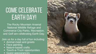 Rocky Mountain Arsenal NWR Earth Day 2023 Event Flyer