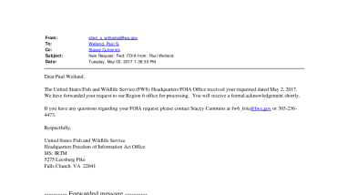 FWS-2017-00747 Original Request