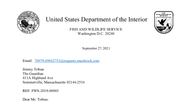 FWS-2019-00595 5th Interim Letter