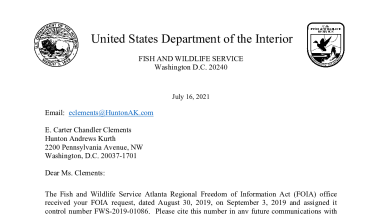 FWS-2019-01086 2nd Interim Letter